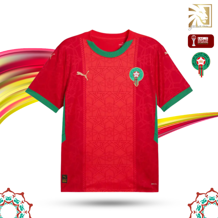 Maillot Domicile Maroc 2025 – "L'Étoile Chérifienne"